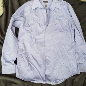 Blue button-down shirt